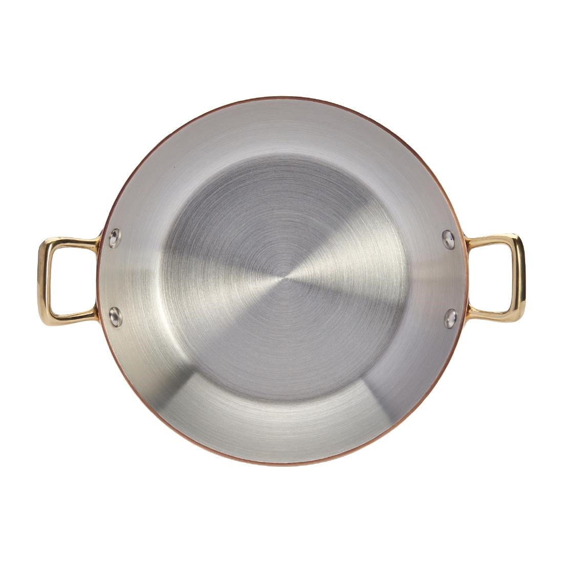 HZ635 - De Buyer Inocuivre Round Dish with Brass Handles 16cm