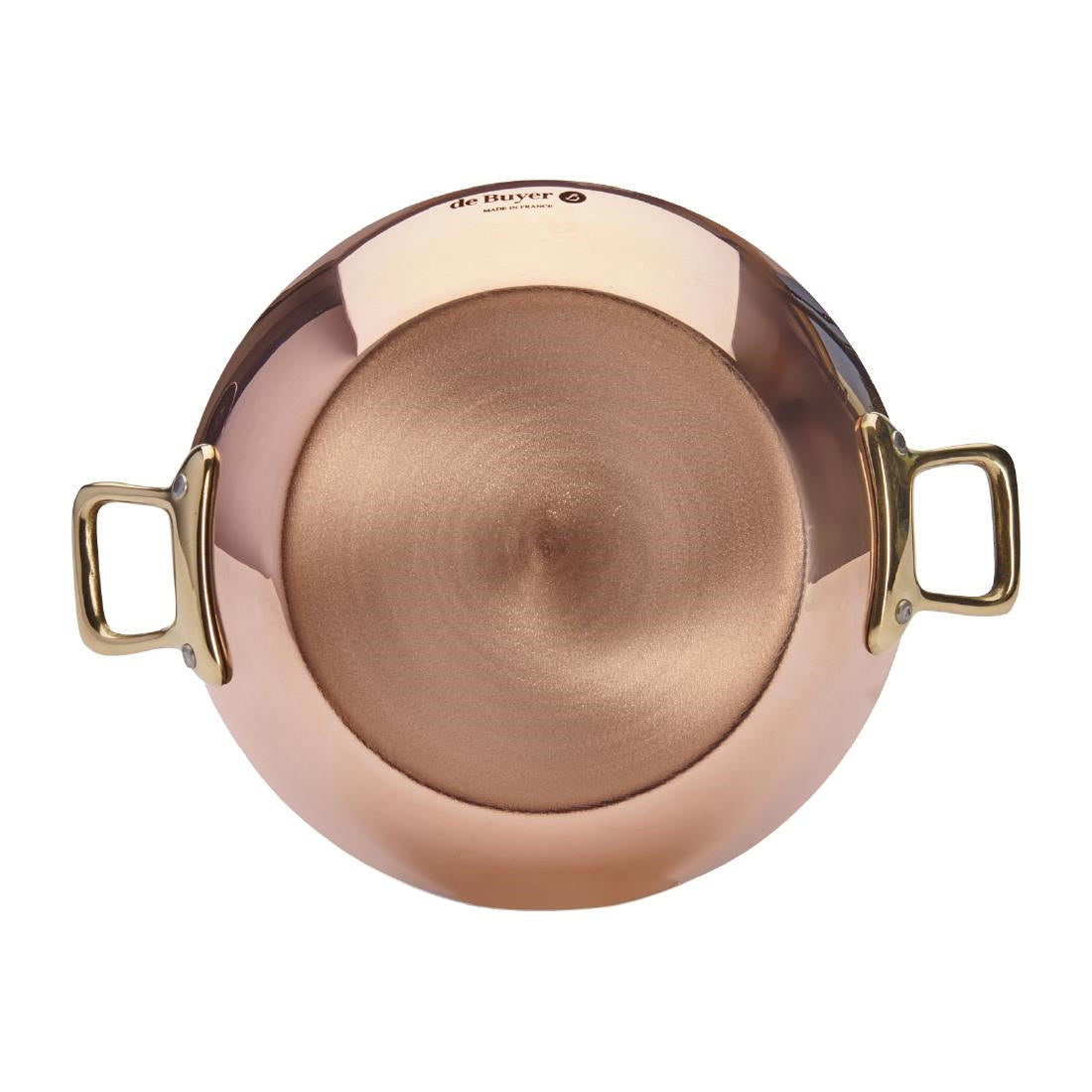 HZ635 - De Buyer Inocuivre Round Dish with Brass Handles 16cm