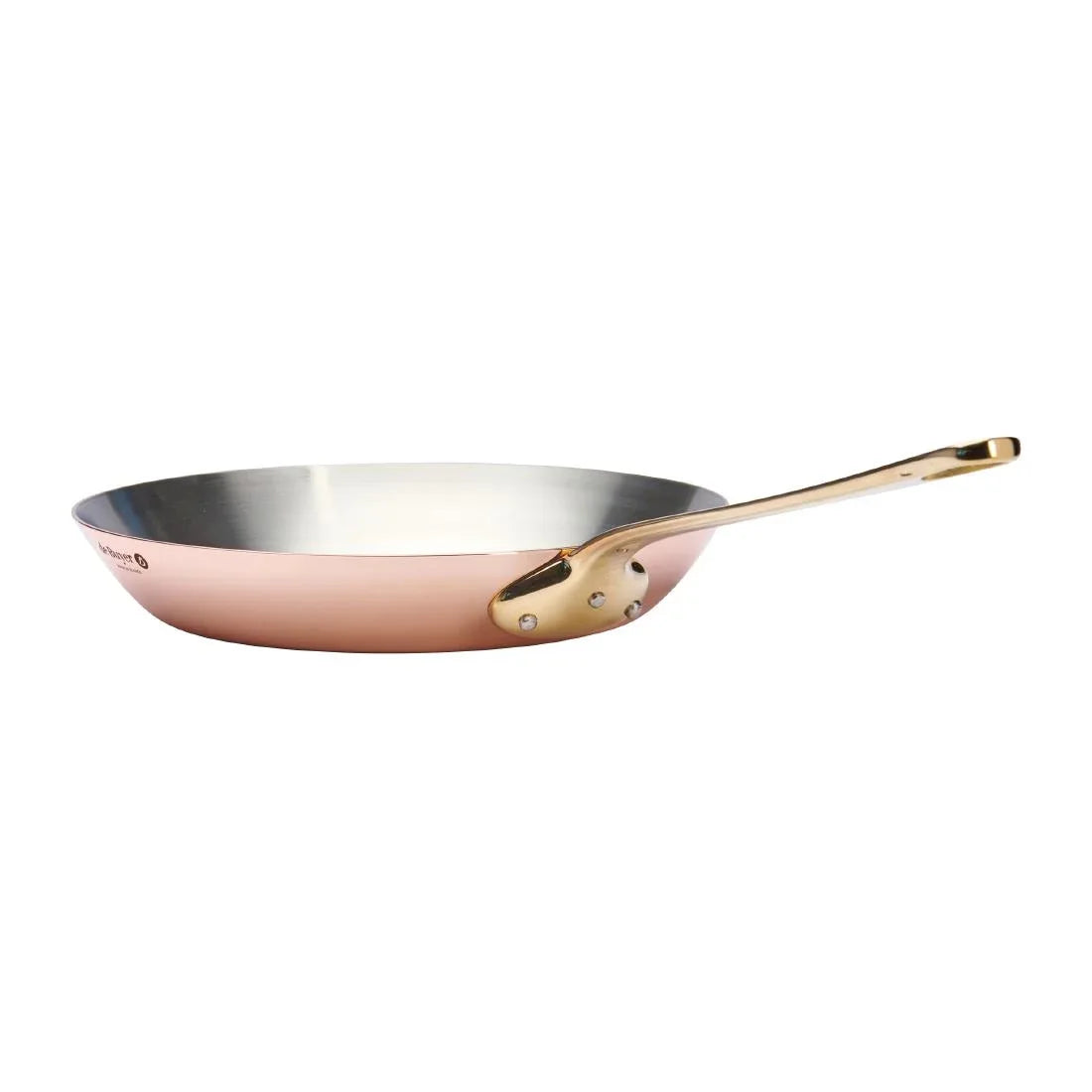 HZ640 - De Buyer Inocuivre Round Frypan with Handle Brass 28 cm