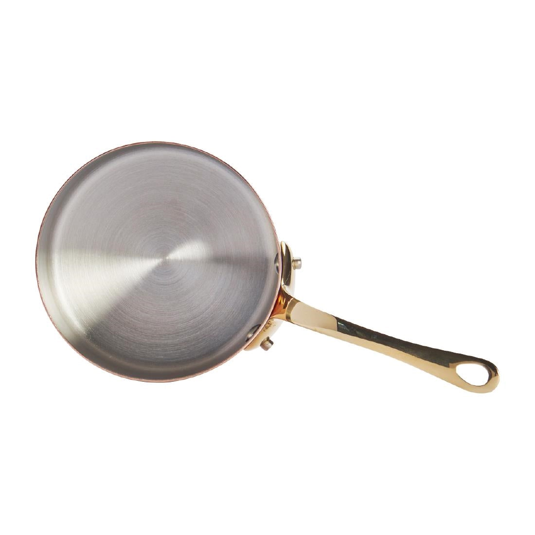 HZ643 - De Buyer Inocuivre Mini Sauce Pan with Lid Brass 9cm