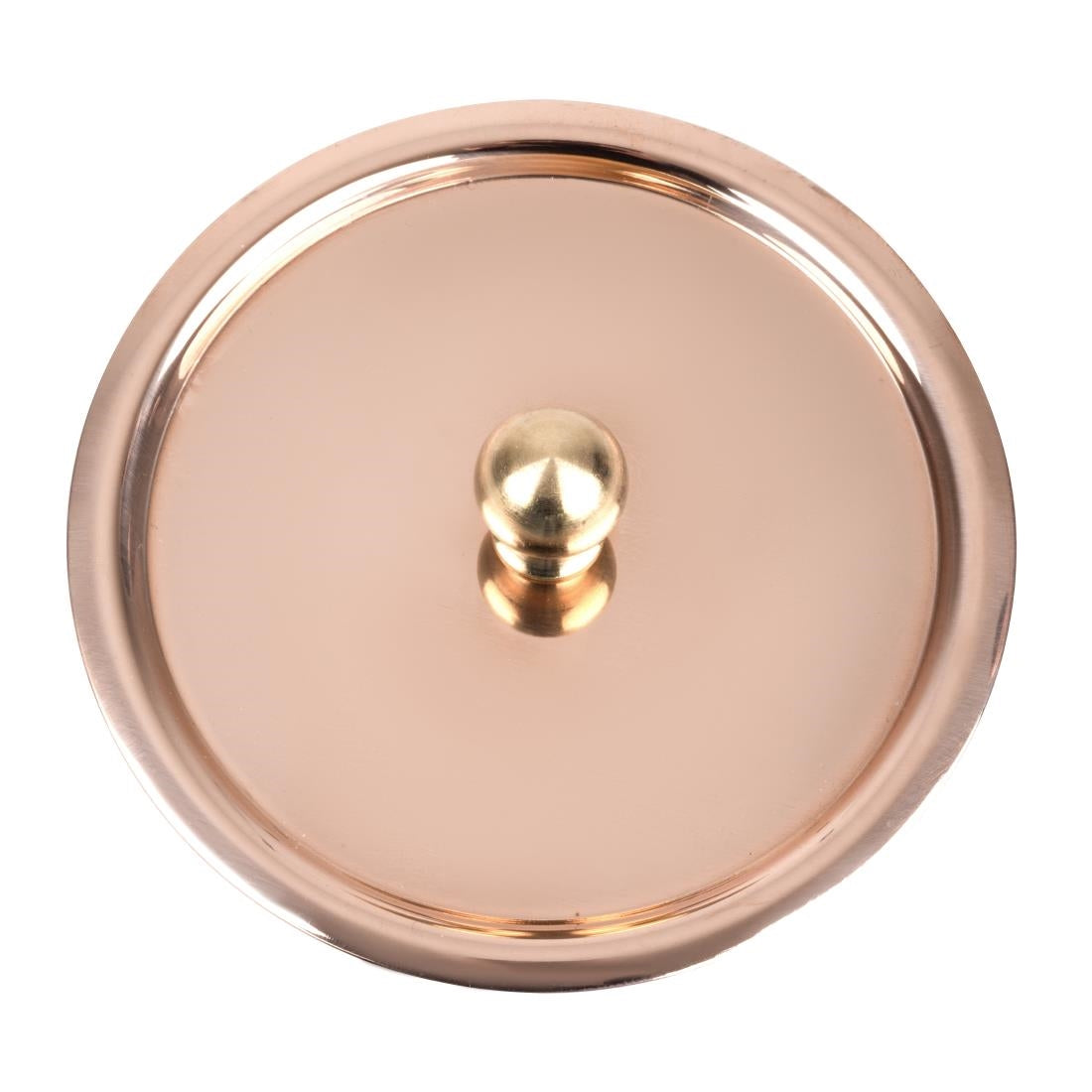 HZ644 - De Buyer Inocuivre Lid with Brass Handle 9cm