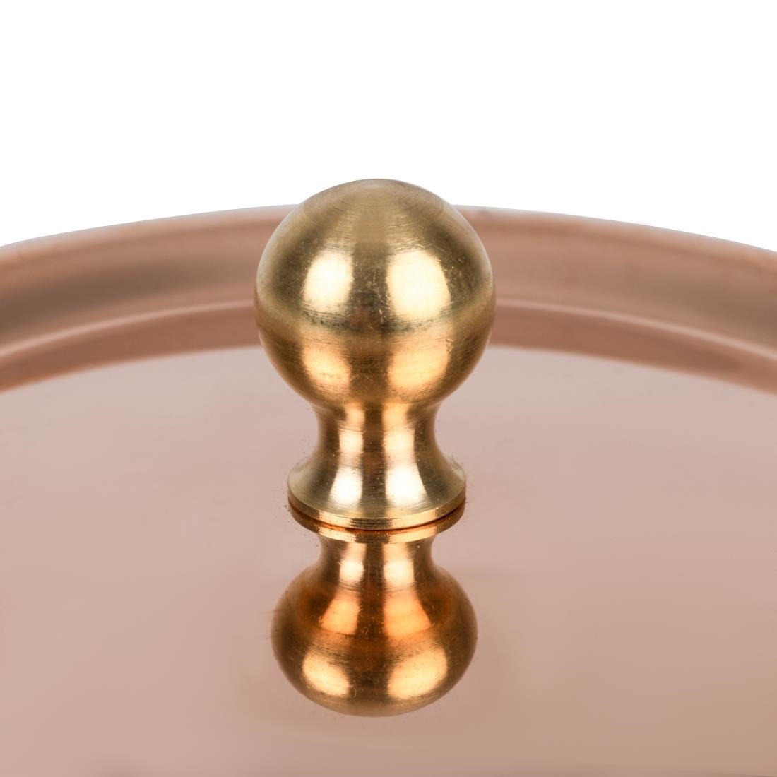 HZ645 - De Buyer Inocuivre Lid with Brass Handle 10cm