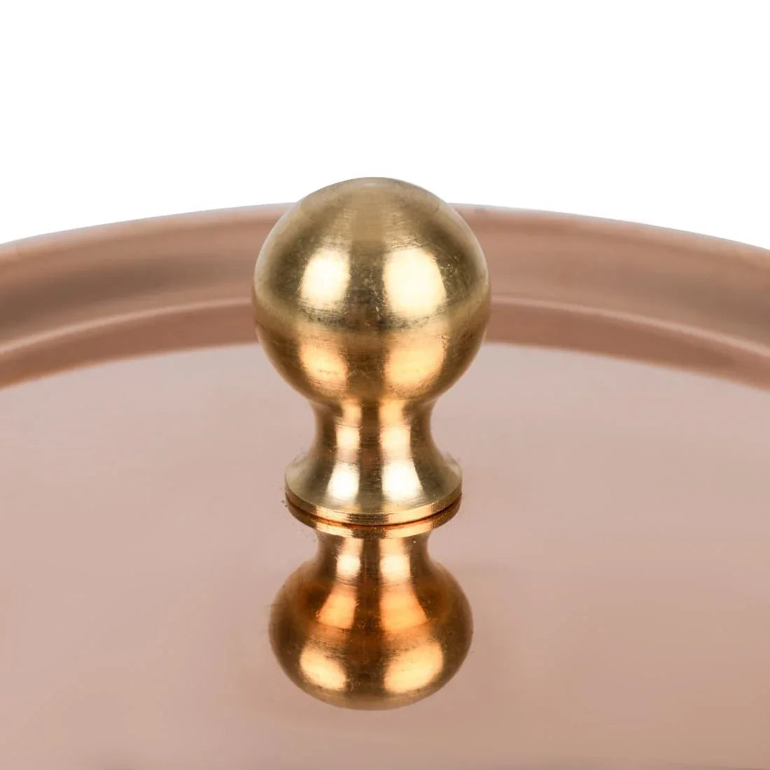 HZ645 - De Buyer Inocuivre Lid with Brass Handle 10cm