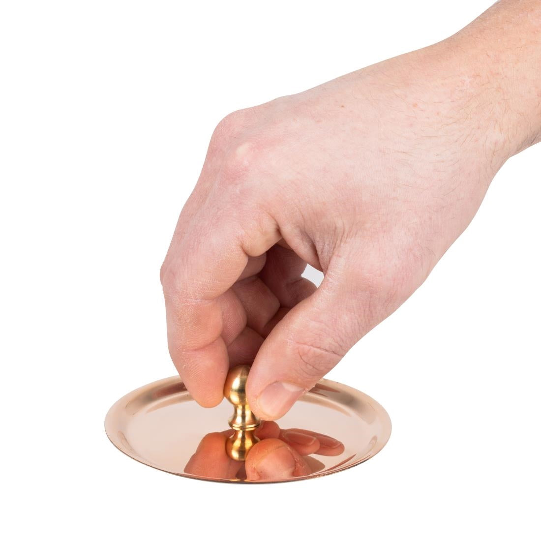 HZ645 - De Buyer Inocuivre Lid with Brass Handle 10cm