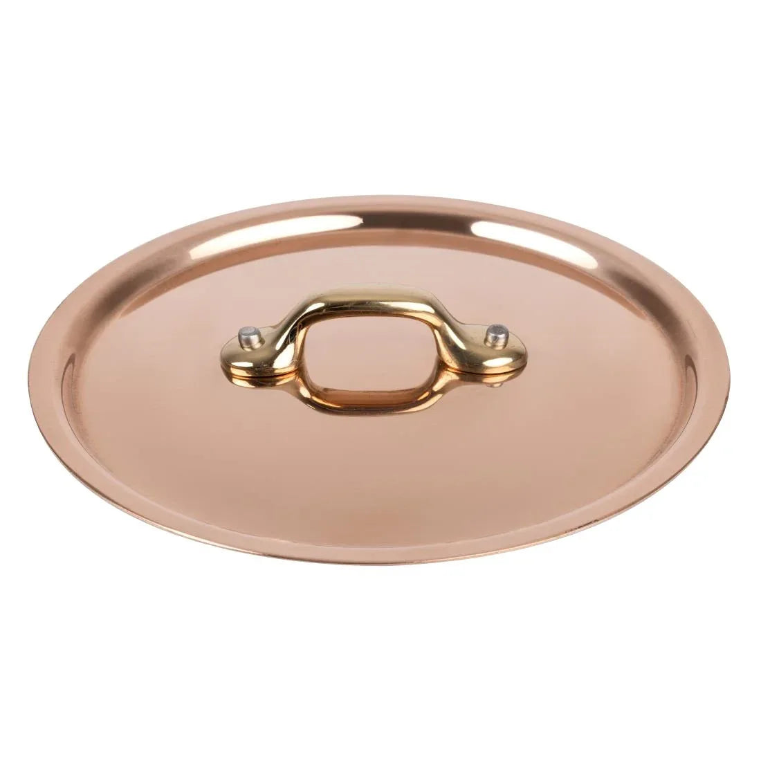 HZ647 - De Buyer Inocuivre Lid with Brass Handle 14cm