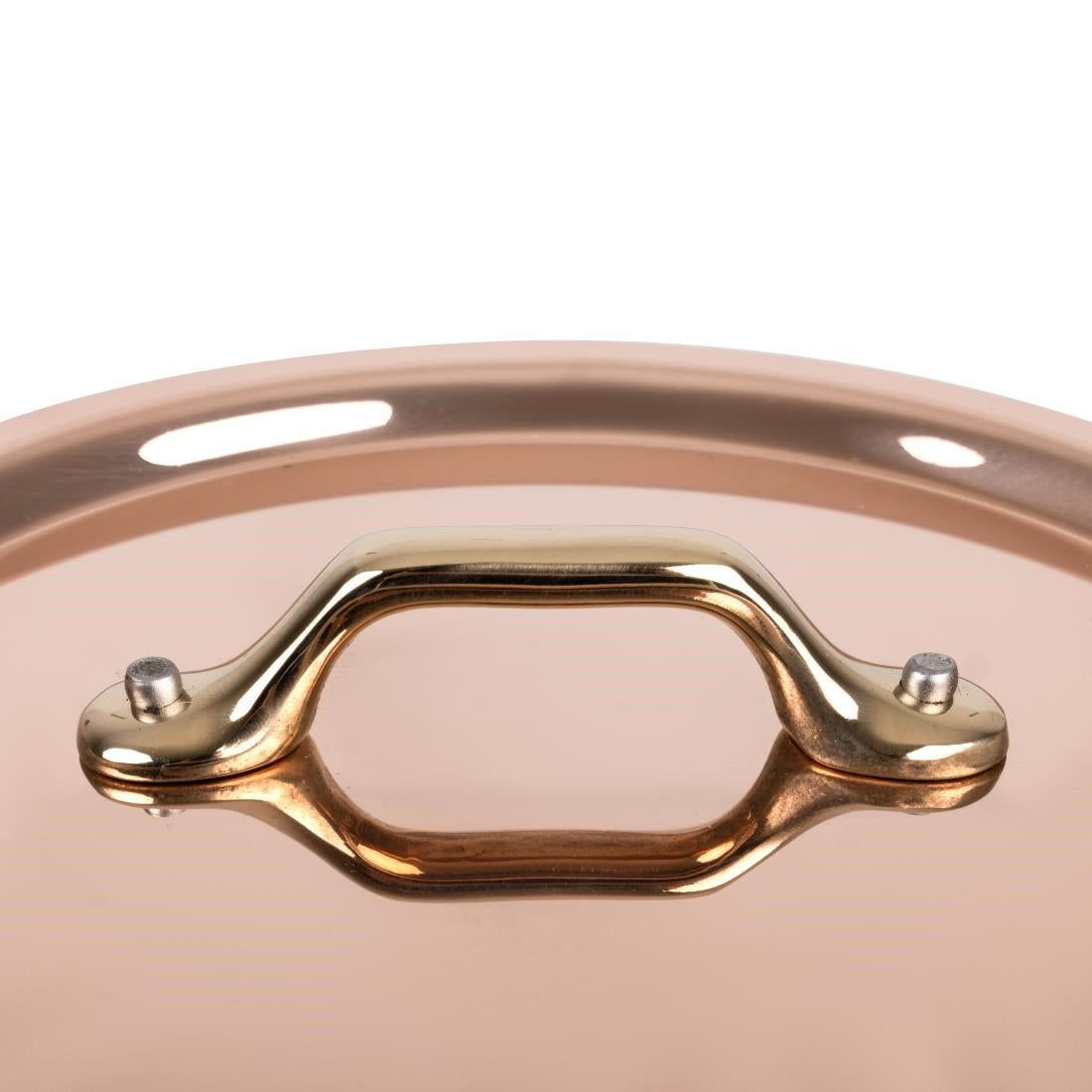 HZ648 - De Buyer Inocuivre Lid with Brass Handle 16cm