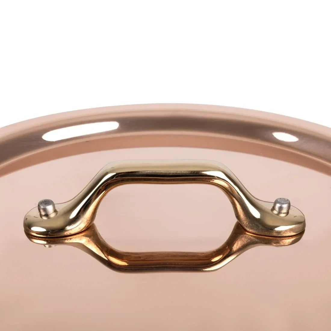 HZ648 - De Buyer Inocuivre Lid with Brass Handle 16cm