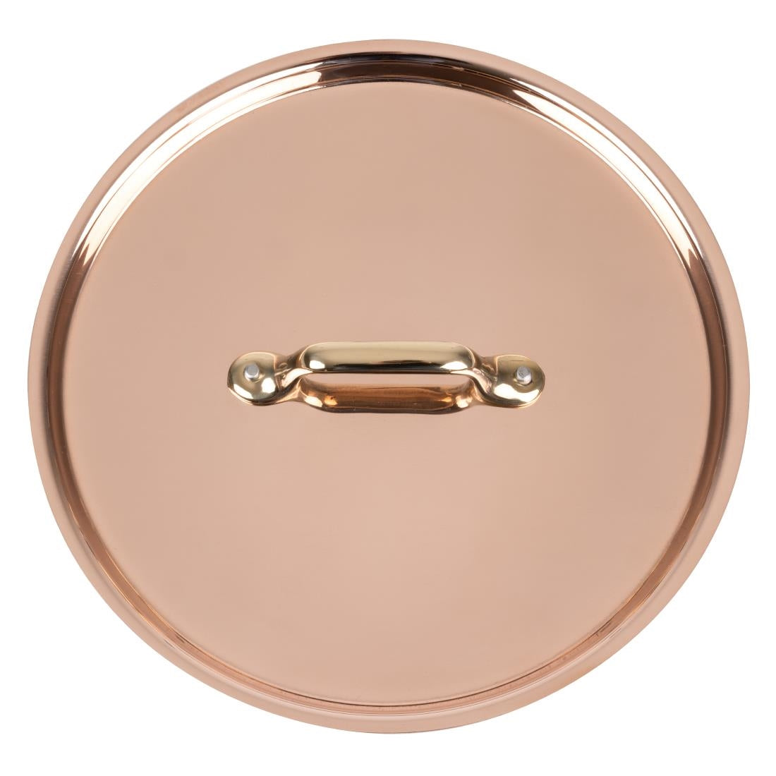 HZ650 - De Buyer Inocuivre Lid with Brass Handle 20cm