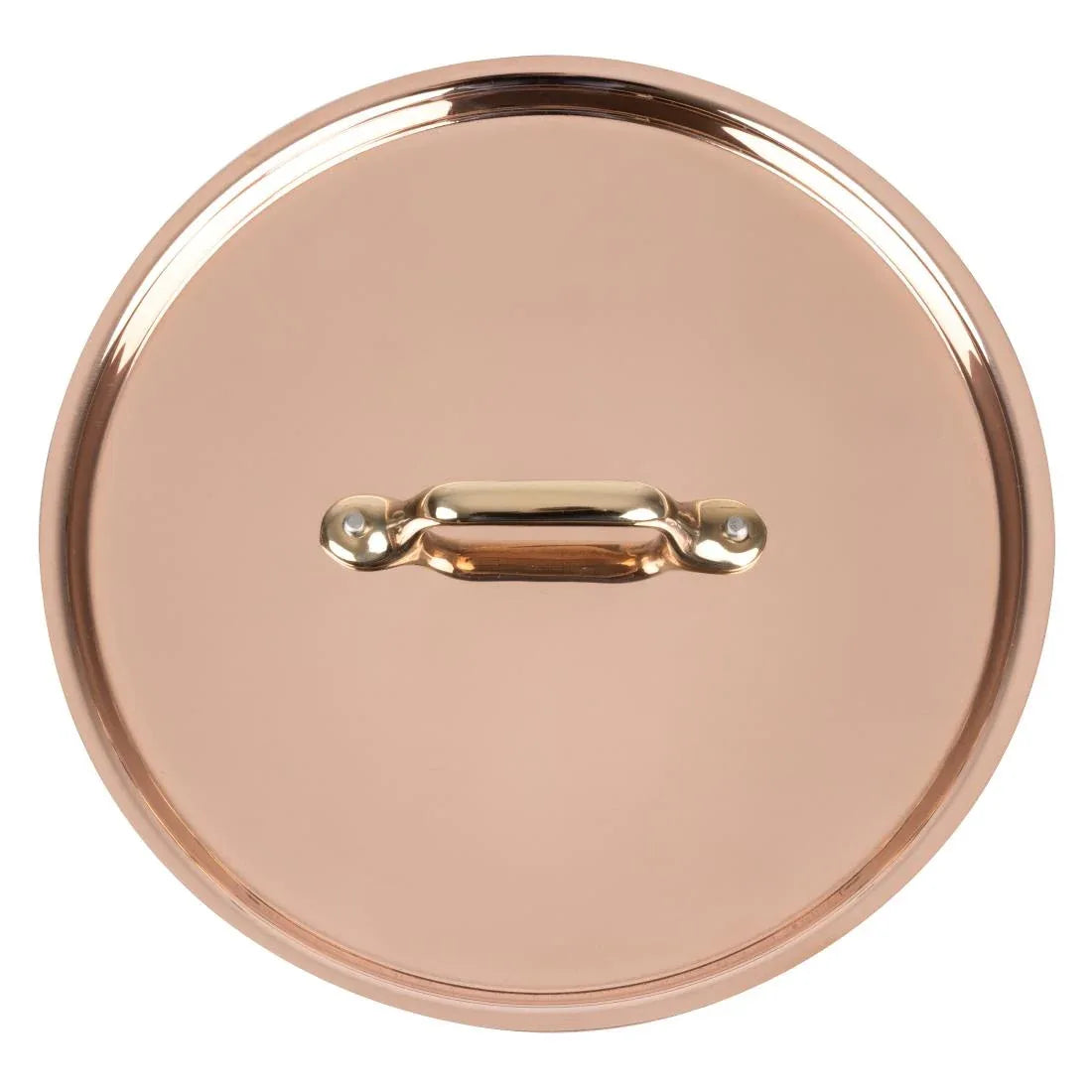 HZ650 - De Buyer Inocuivre Lid with Brass Handle 20cm