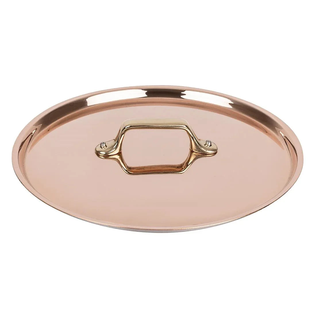 HZ651 - De Buyer Inocuivre Lid with Brass Handle 24cm