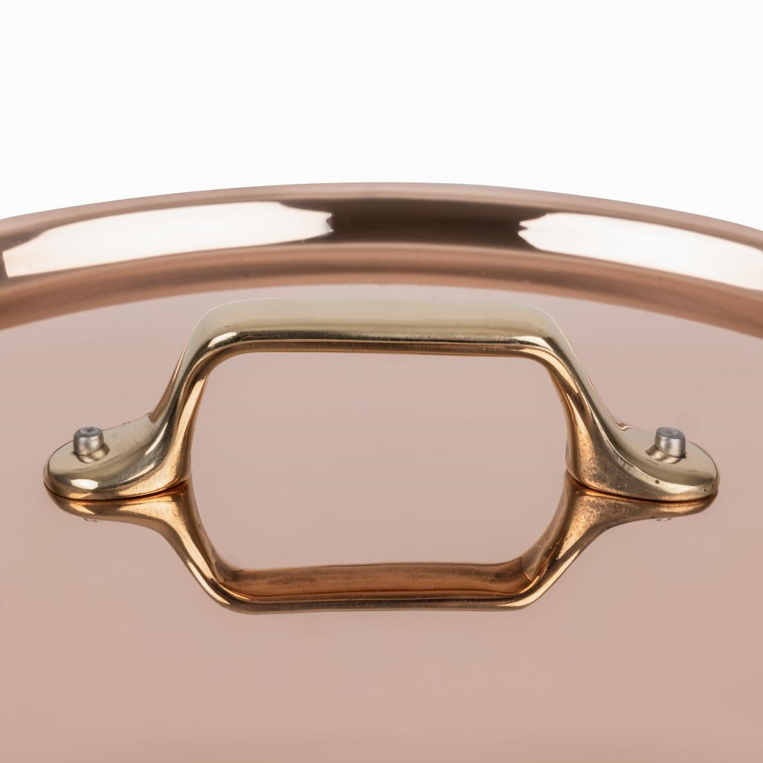 HZ651 - De Buyer Inocuivre Lid with Brass Handle 24cm