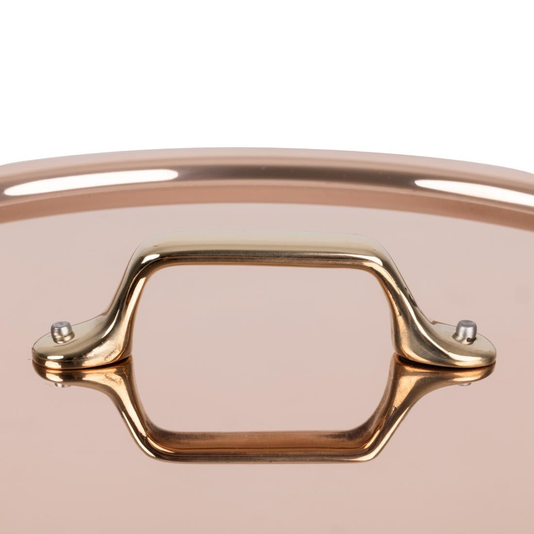 HZ652 - De Buyer Inocuivre Lid with Brass Handle 28cm