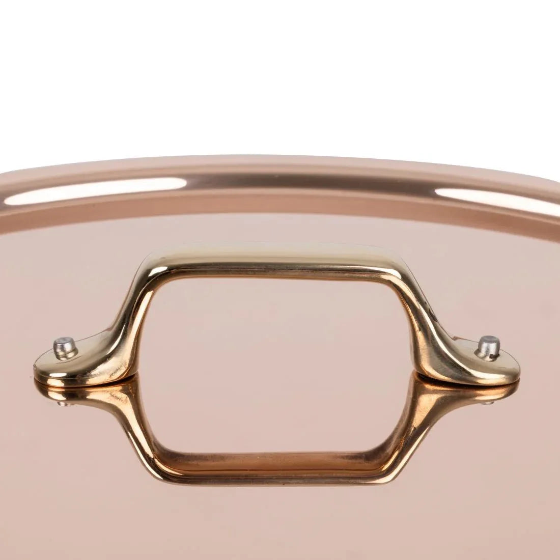 HZ652 - De Buyer Inocuivre Lid with Brass Handle 28cm