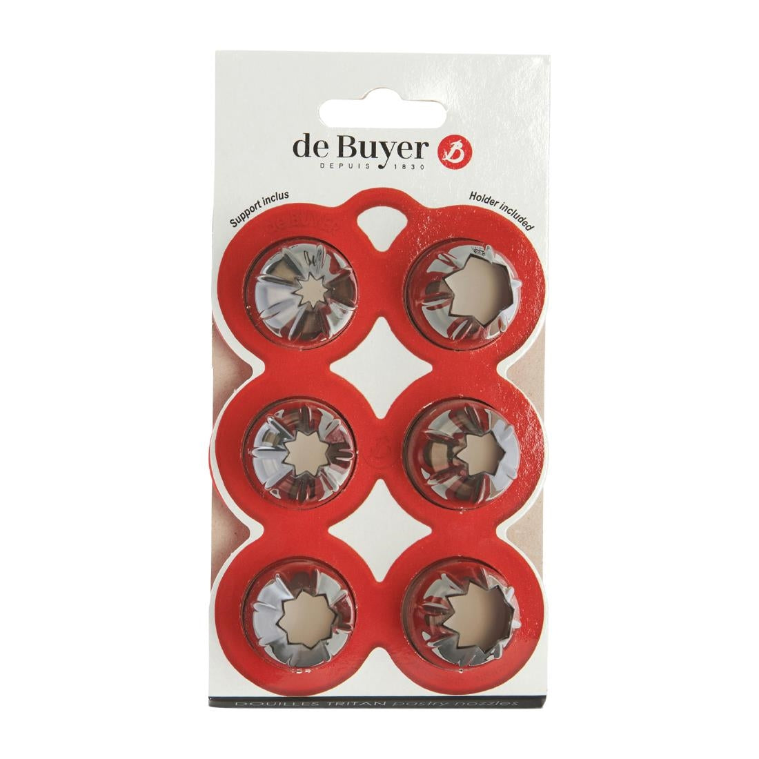 HZ659 - De Buyer Tritan Star Nozzles (6 Pack)