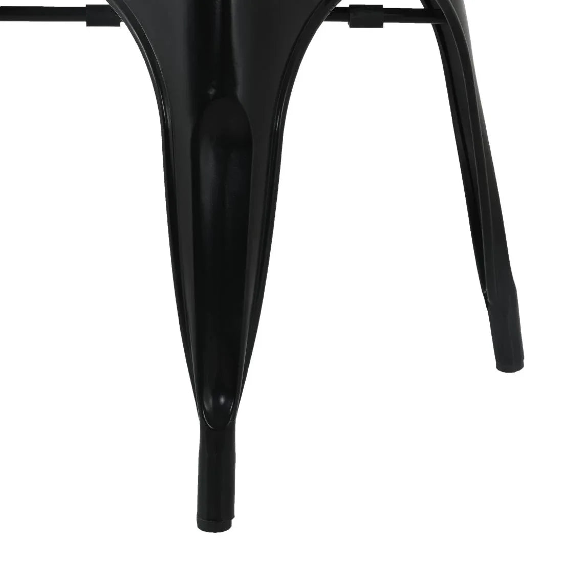 HZ806 Bolero Bistro Curve Arm Chairs Black (Set 4)