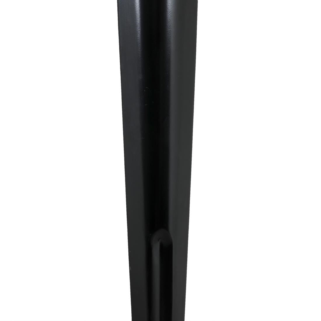 HZ808 Bolero Bistro Indoor Dining Table Plain Mango Wood Top Black 1450x880mm