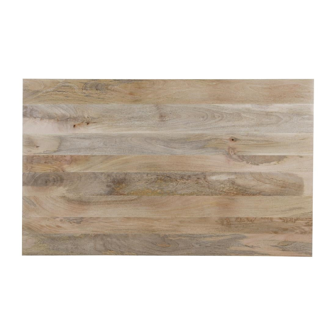 HZ808 Bolero Bistro Indoor Dining Table Plain Mango Wood Top Black 1450x880mm