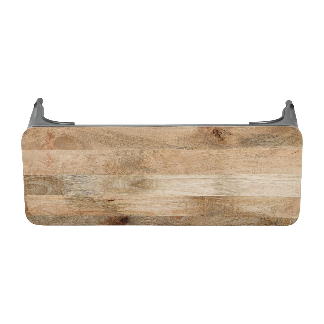 HZ815 Bolero Bistro Indoor Bench Plain Mango Wood Top Gun Metal 1000x370mm (Set 2)