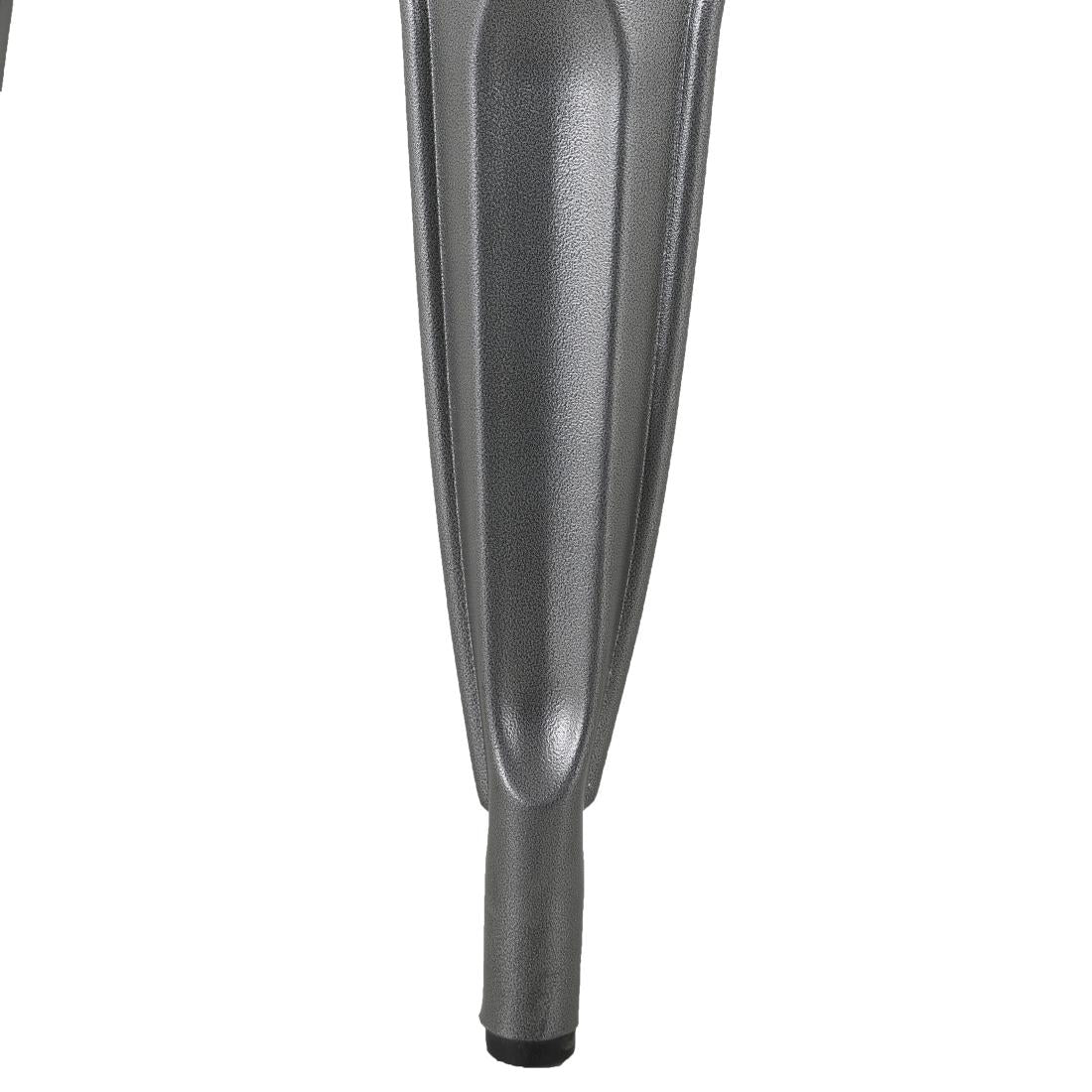 HZ817 Bolero Bistro Indoor Bench Slatted Mango Wood Top Gun Metal 850x370mm (Set 2)