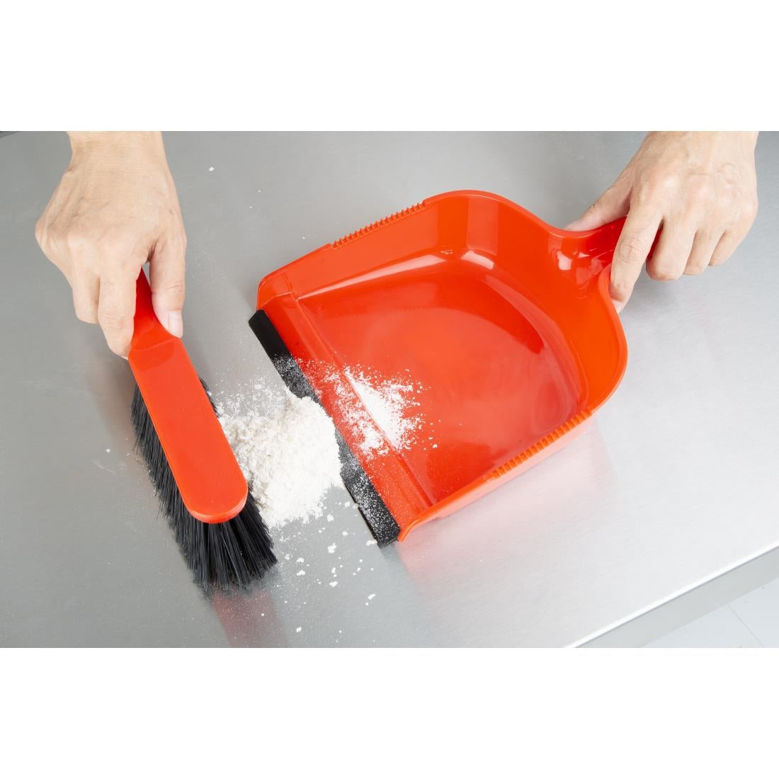 HZ840 Jantex Dustpan & Brush Set - Red