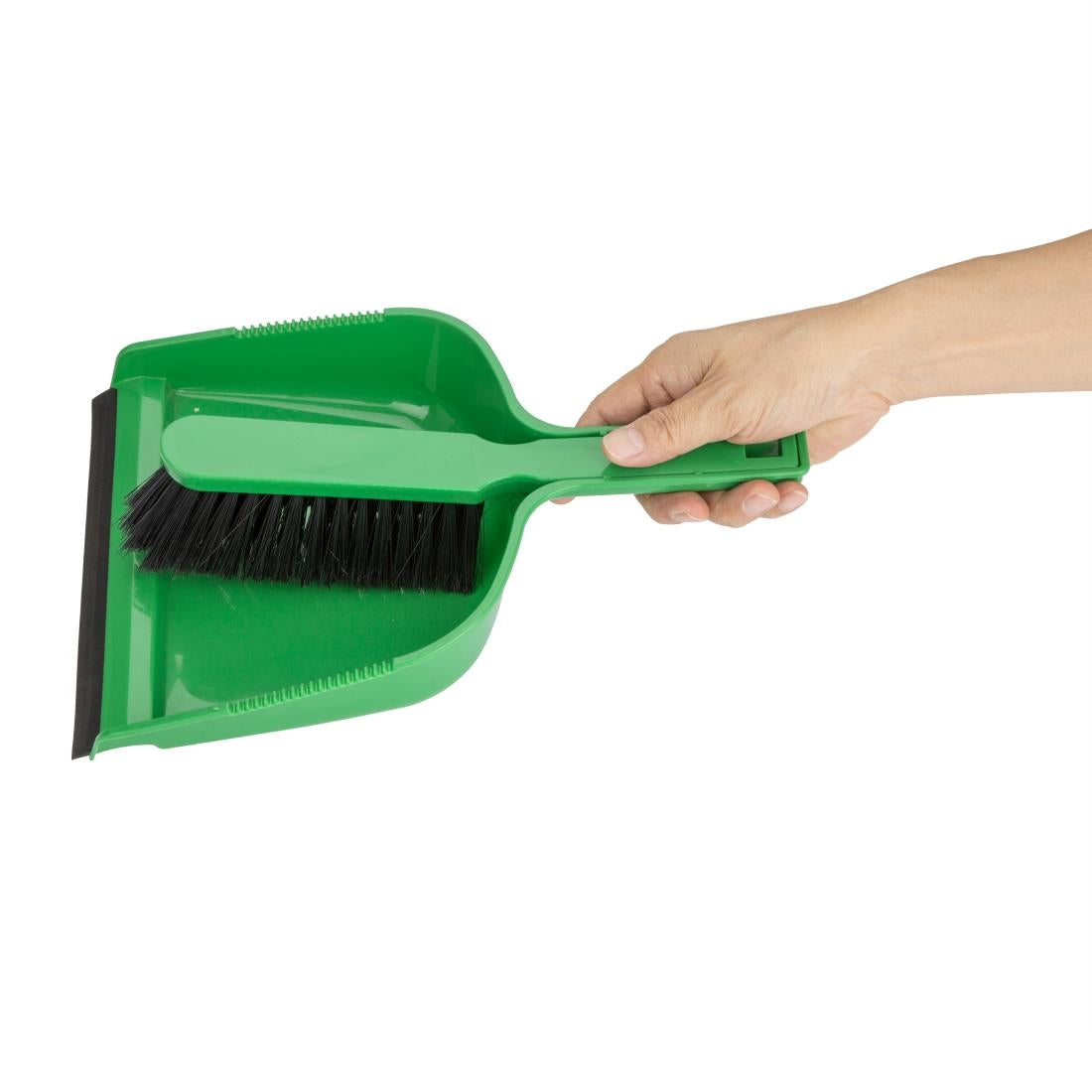 HZ841 Jantex Dustpan & Brush Set - Green