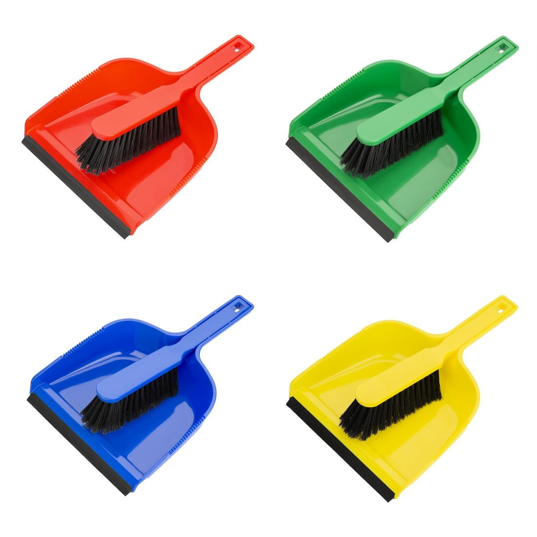 HZ841 Jantex Dustpan & Brush Set - Green