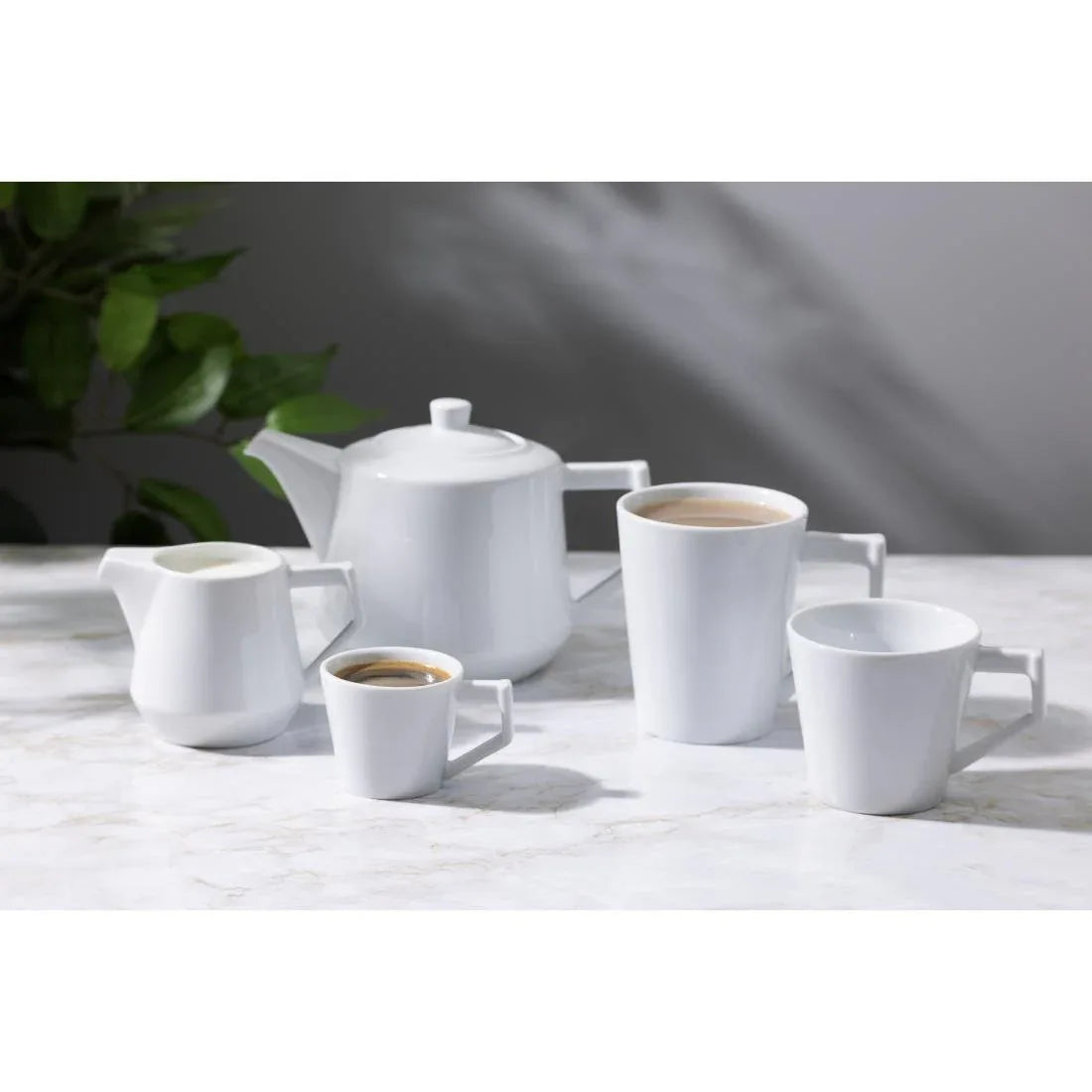 HZ866 Olympia Whiteware Deco Jug - 200ml (Box 6)