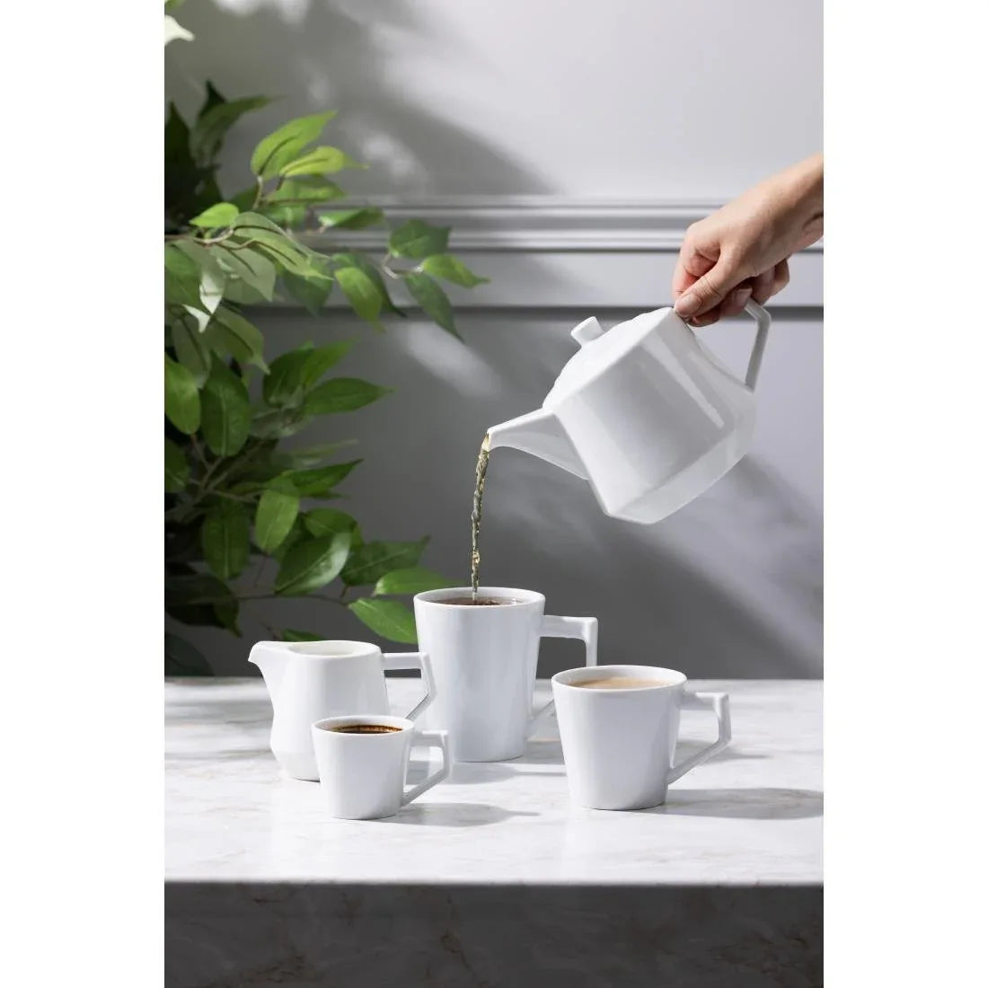 HZ866 Olympia Whiteware Deco Jug - 200ml (Box 6)