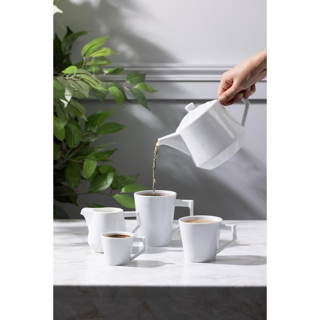 HZ865 Olympia Whiteware Deco Cup - 300ml (Box 6)