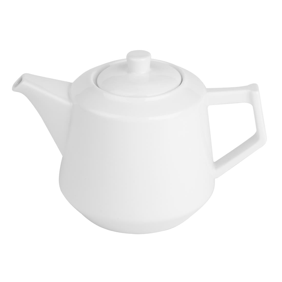 HZ864 Olympia Whiteware Deco Teapot 820ml (Box 2)