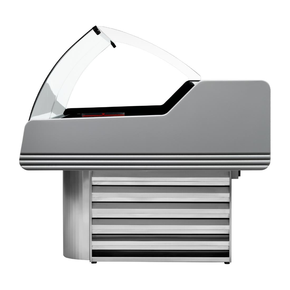 HZ879-150 - Zoin Saigon Fish Counter Grey with Azure Trim 1500mm