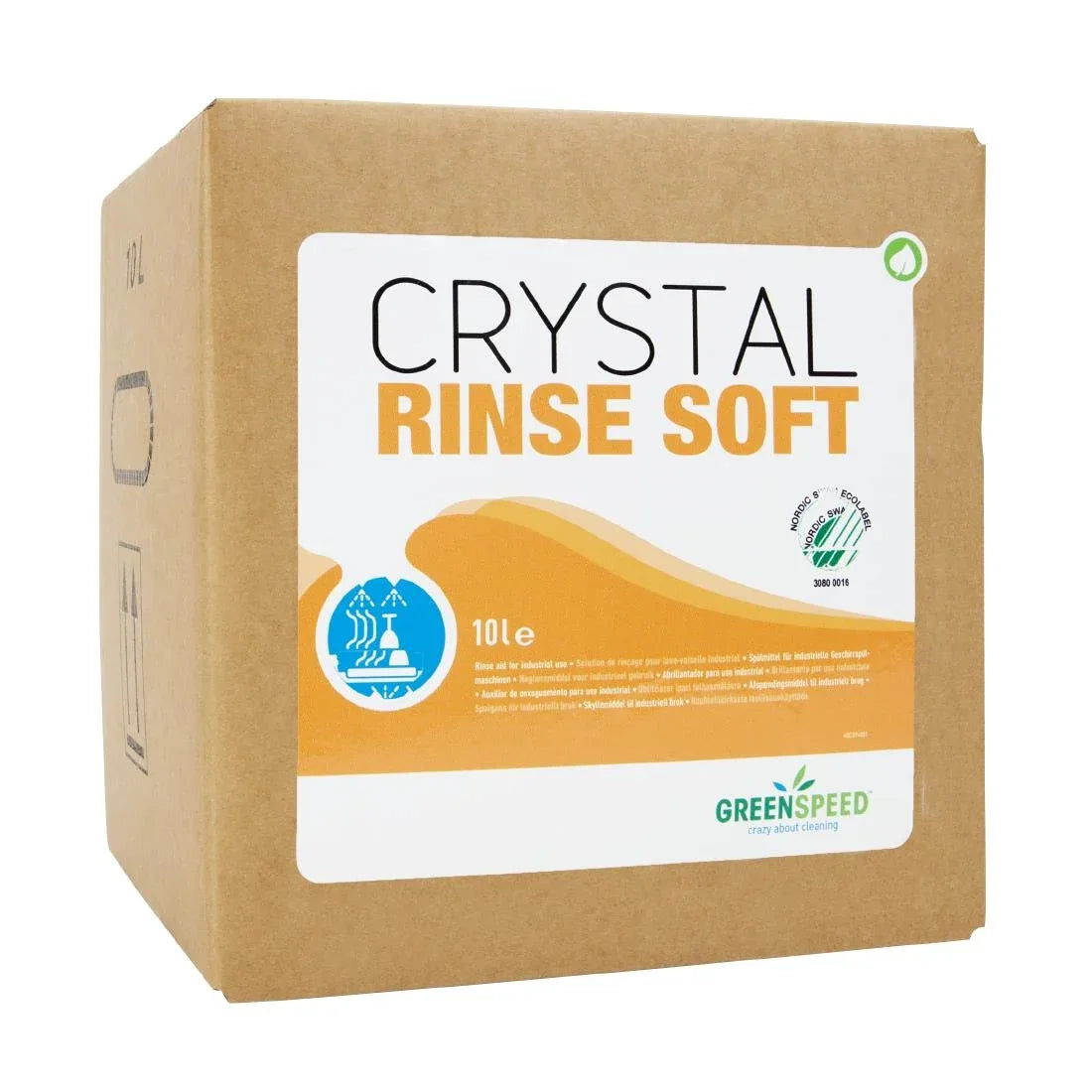 HZ950 Greenspeed Crystal Rinse Soft Dishwash Rinse Aid Bag-in-Box 10Ltr