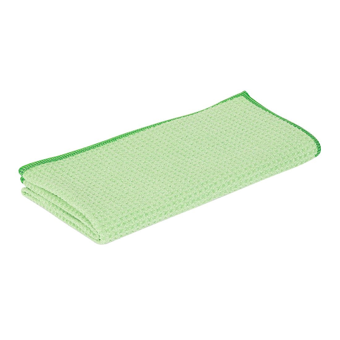 HZ956 Greenspeed Heavy Duty Microfibre Cloth Green 400x400mm