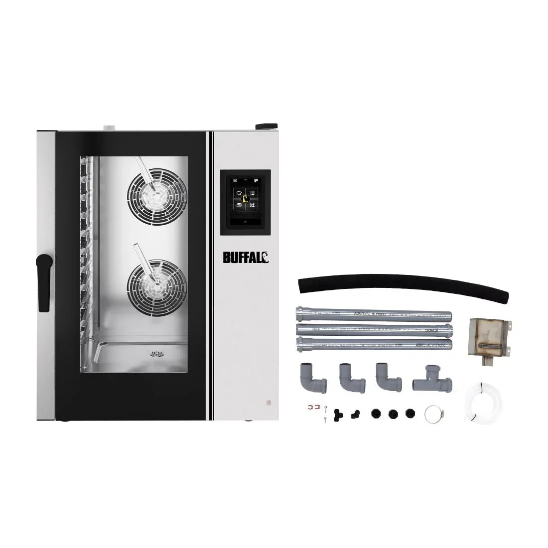 HZ978 - Buffalo Smart Touchscreen Combi Oven 11 x GN 1/1 with Installation Kit