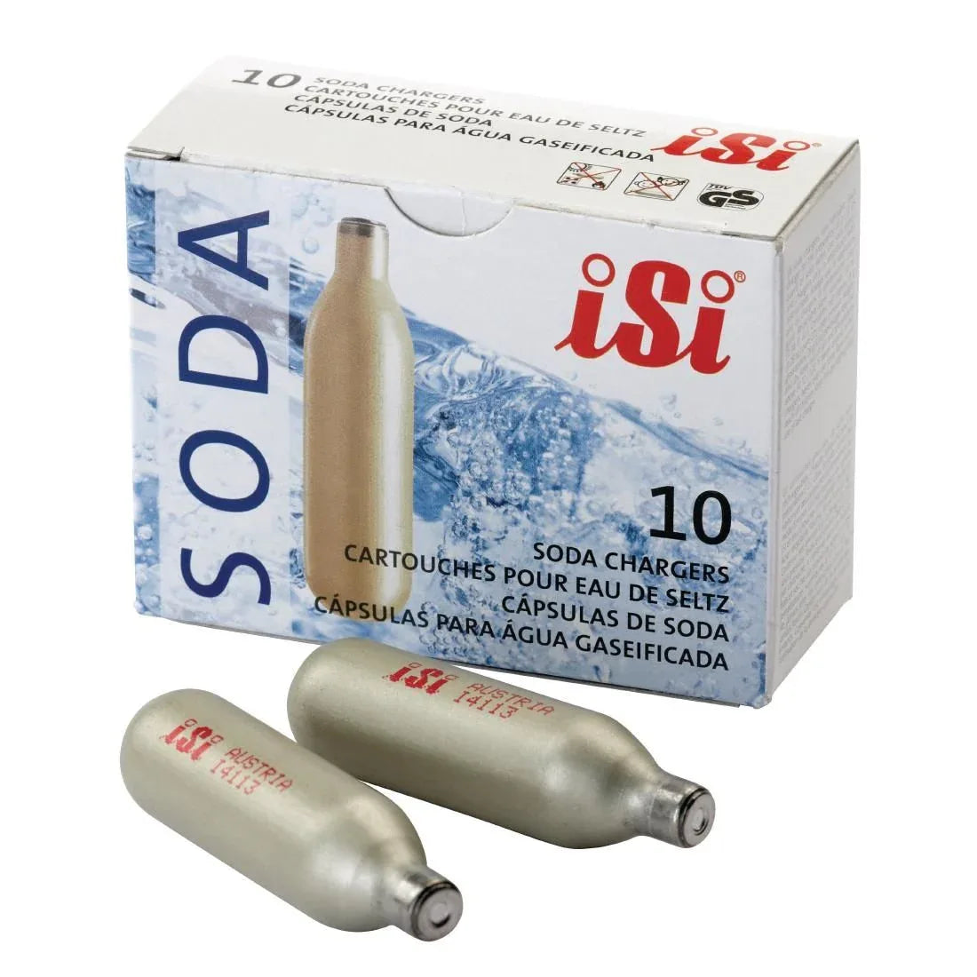 GH056 iSi Soda Siphon CO2 Charger Bulbs (Pack of 10) - JD Catering Equipment Solutions Ltd