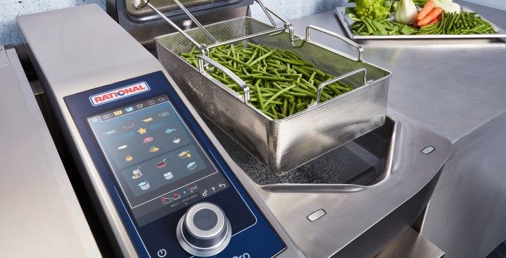 FP600 Rational iVario Pro 2-XS Cooking Centre Twin Pan without Stand