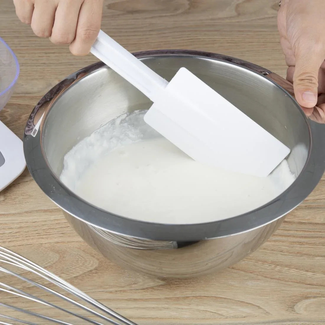 J083 Vogue Rubber Ended Spatula 16" - JD Catering Equipment Solutions Ltd