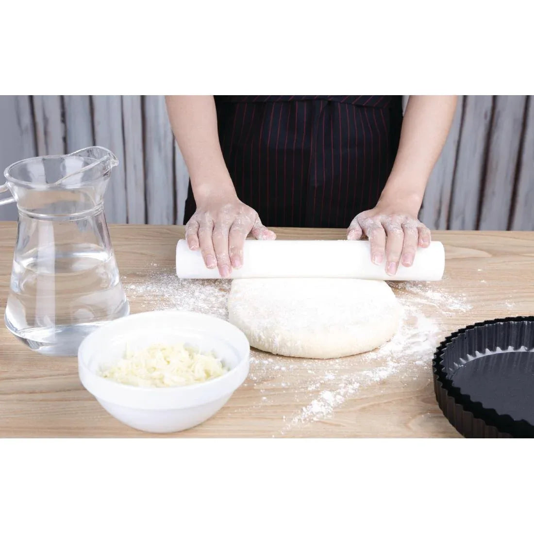 J171 Vogue Polyethylene Rolling Pin 30cm - JD Catering Equipment Solutions Ltd