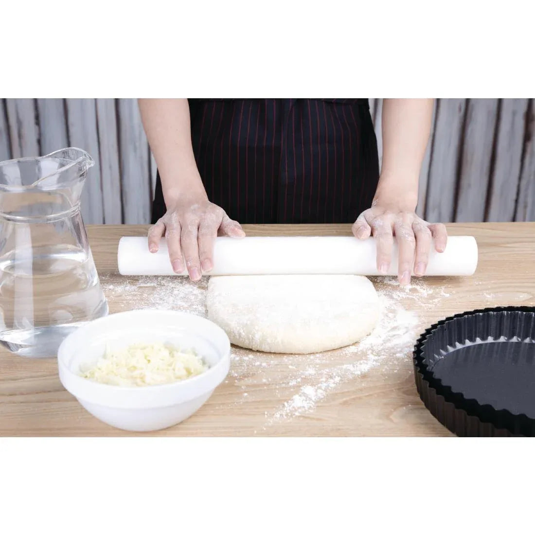 J173 Vogue Polyethylene Rolling Pin 40cm - JD Catering Equipment Solutions Ltd