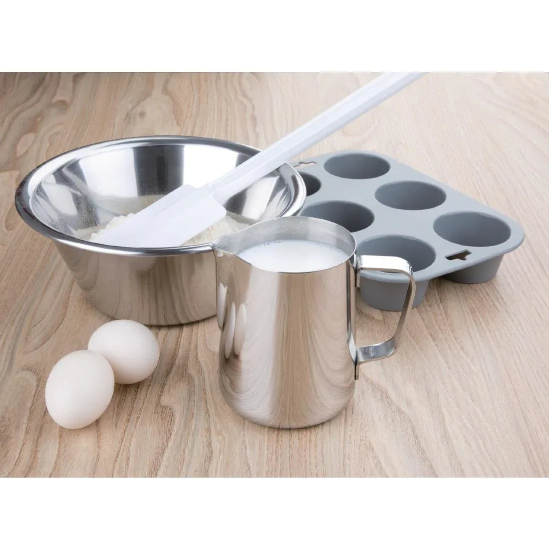 J316 Olympia Stainless Steel Milk Jug 340ml - JD Catering Equipment Solutions Ltd