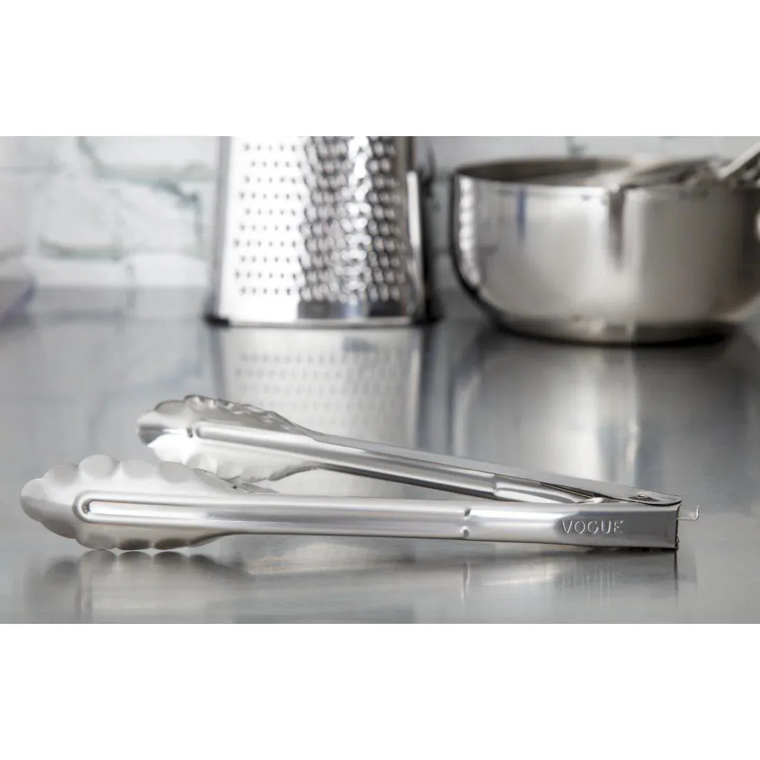 J608 Vogue Catering Tongs 10" - JD Catering Equipment Solutions Ltd