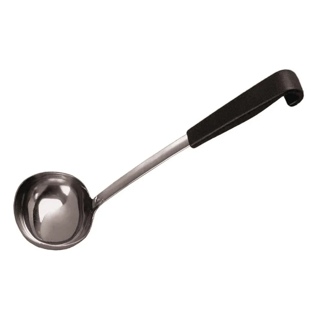 J780 Mermaid Le Buffet Black Handled Soup Ladle 196ml - JD Catering Equipment Solutions Ltd