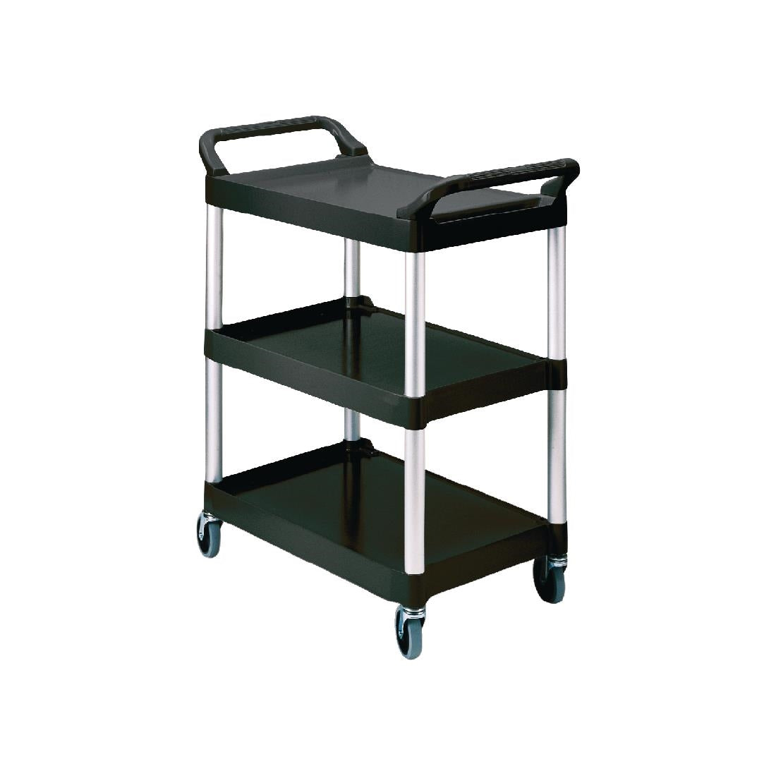 J818 Rubbermaid Compact Utility Trolley Black