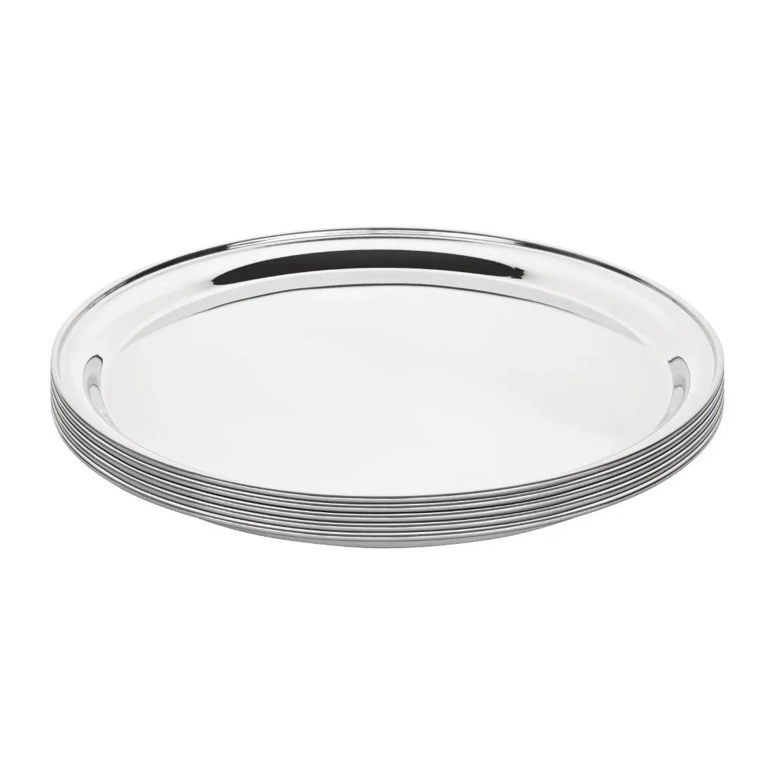 J828 Olympia Stainless Steel Round Service Tray 305mm - JD Catering Equipment Solutions Ltd