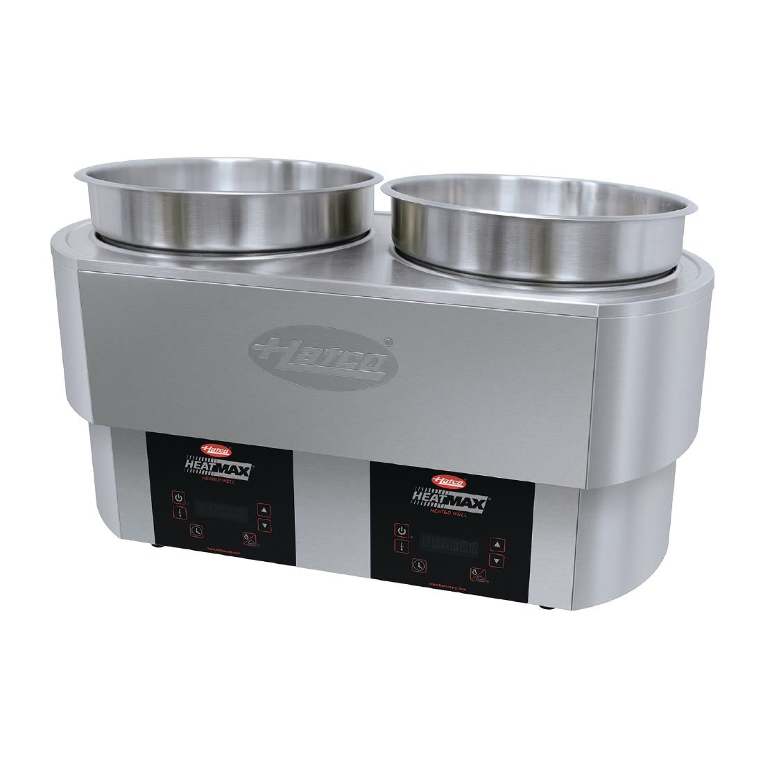 JA002 - Hatco Heatmax 2x 10Ltr Round 2x10Ltr Heated Well Counter Top Double Well RHW2-2