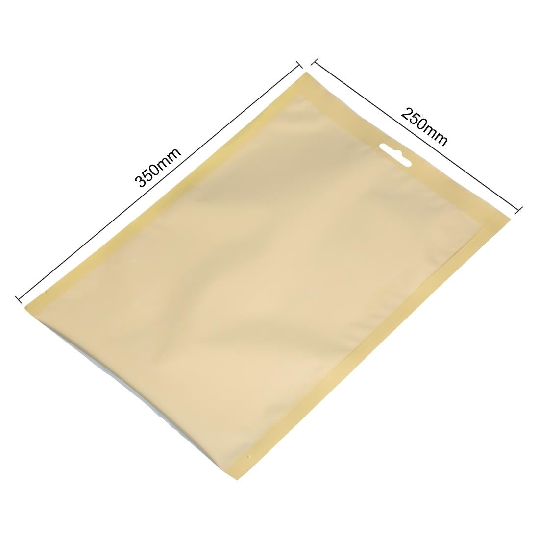JA026 Vogue Gold Flat Vacuum Pouches 250x350mm (Pack 100)