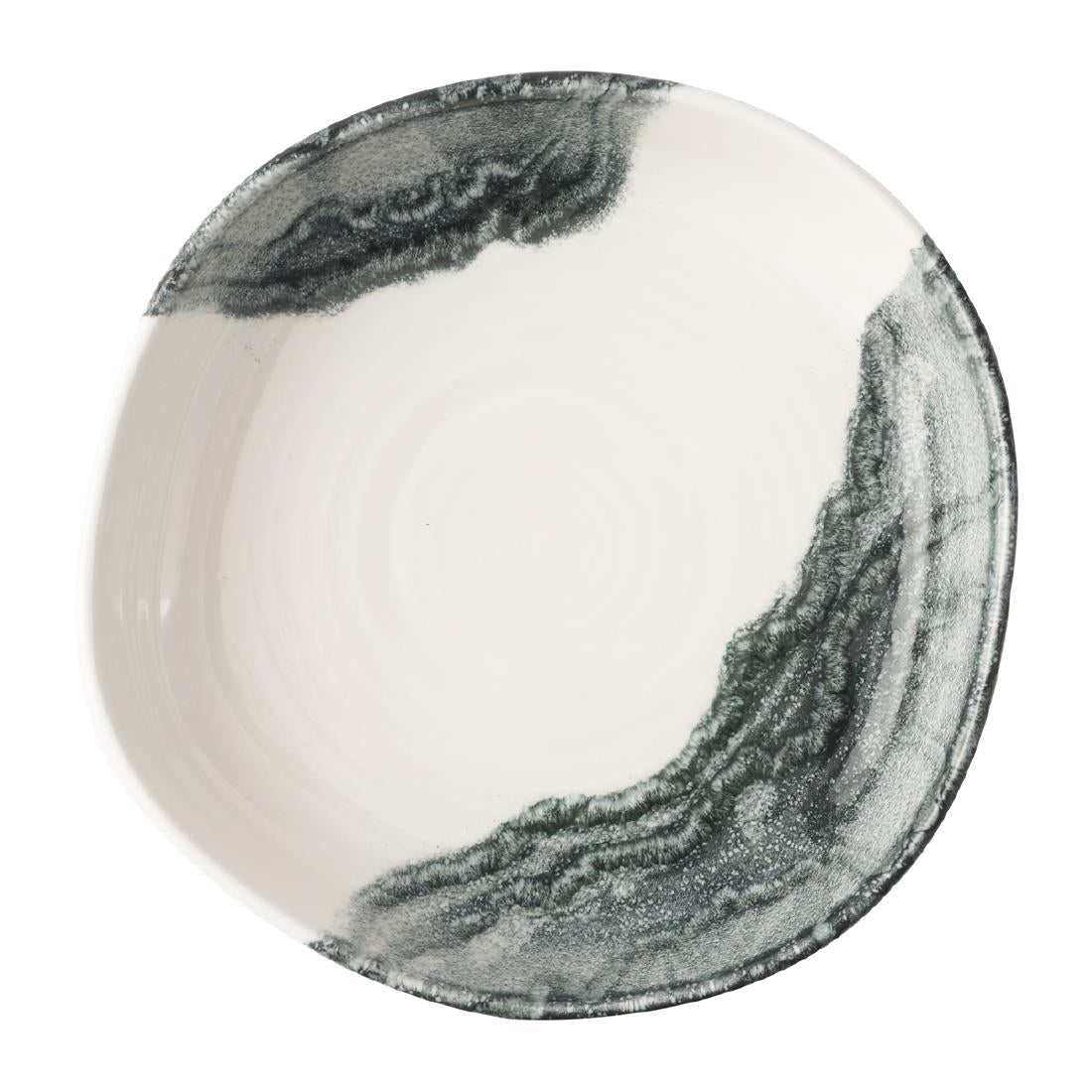 JA053 - Churchill Tide Black Organic Walled Bowls 200mm (6 Pack)