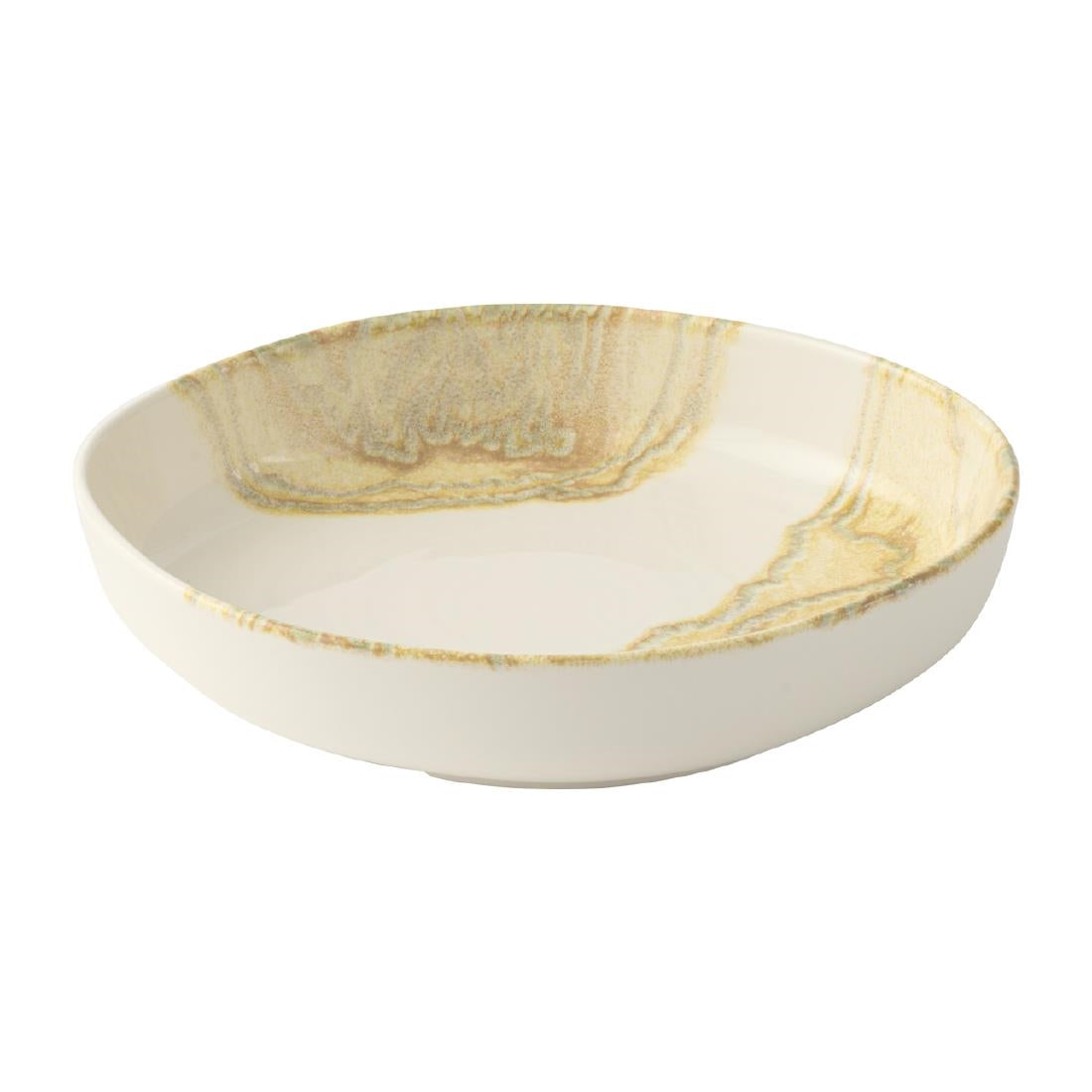JA054 - Churchill Tide Gold Organic Walled Bowls 230mm (6 Pack)