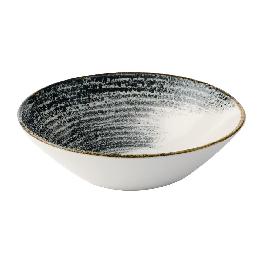 JA060 - Churchill Homespun Accents Black Evolve Deep Bowls 220mm (6 Pack)