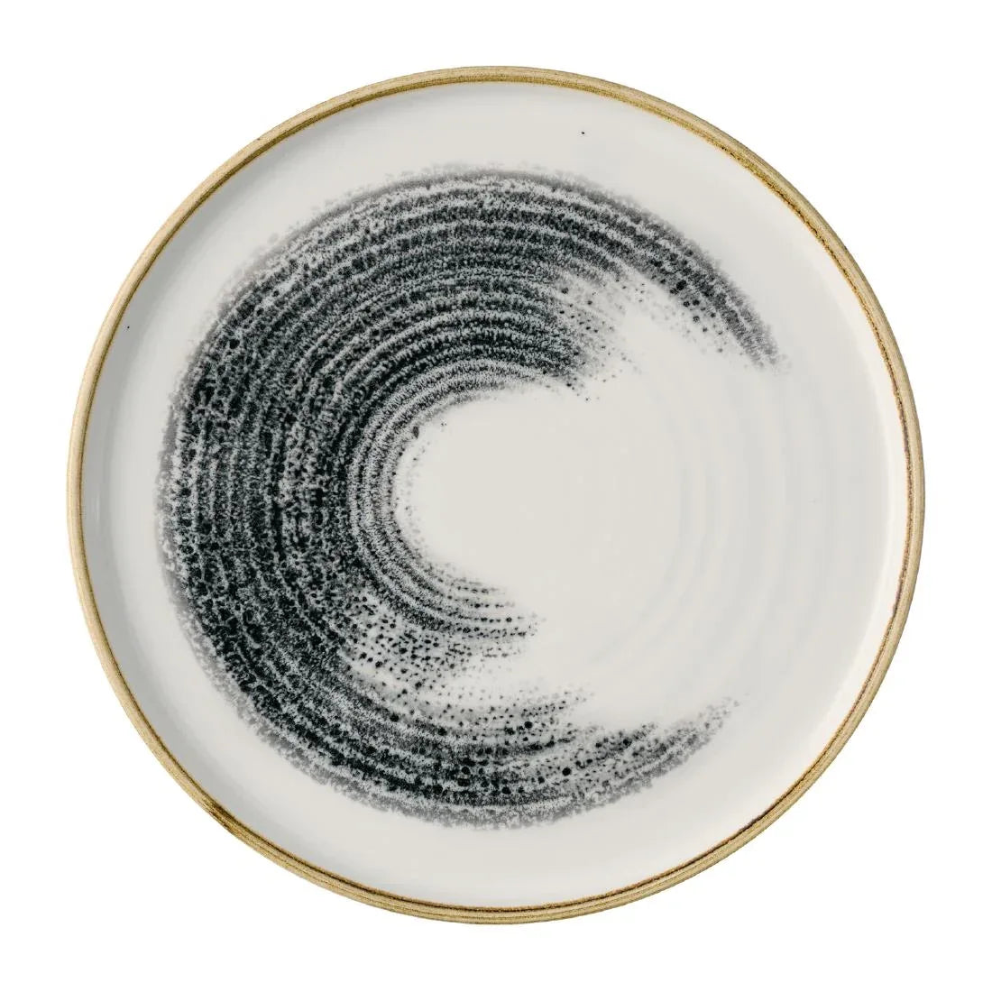 JA062 - Churchill Homespun Accents Black Walled Plates 260mm (6 Pack)